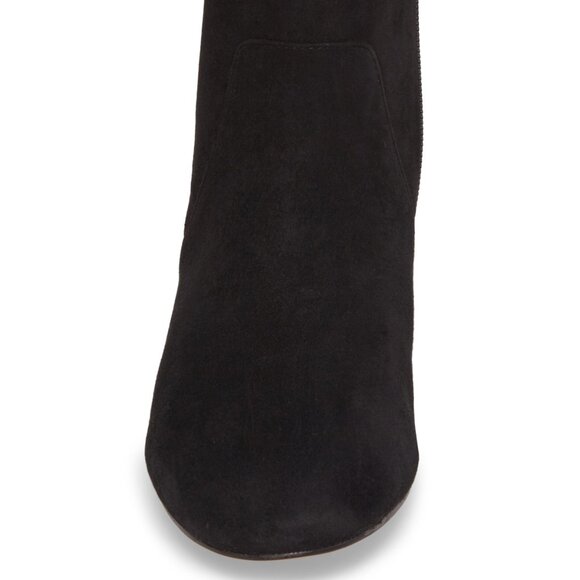 BOTKIER New York ALLIE Suede Leather Block Heel Boots Bootie BLACK NIB Women's - Picture 4 of 16